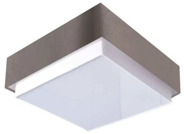 Plafon Quadrado Vivare Md-3089 Cúpula em Tecido 40x40cm - Bivolt