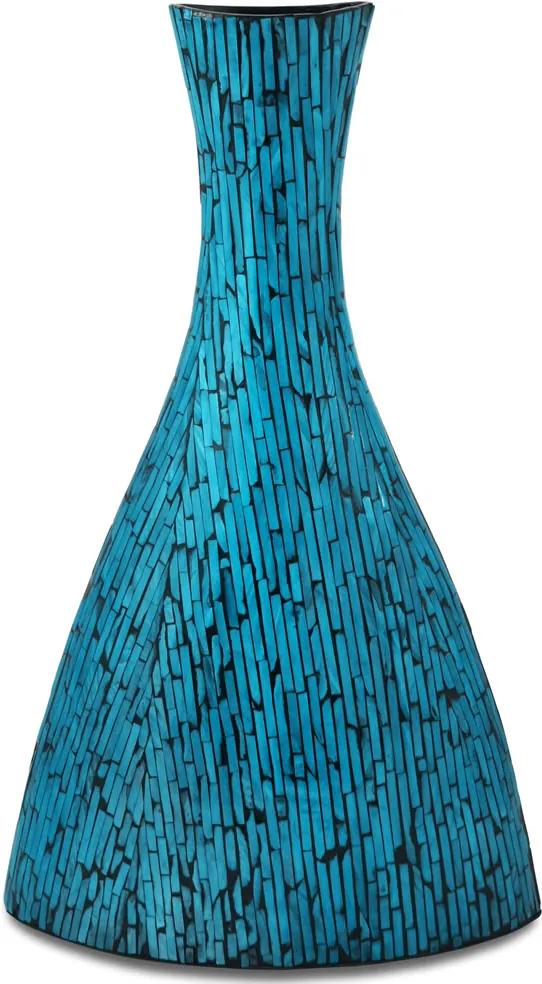 Vaso Decorativo em Madrepérola Azul Sea