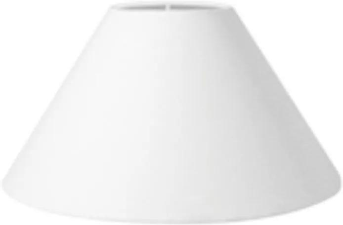 Cúpula em Tecido Cone Abajur Luminária Cp-4078 25/40x15cm Branco
