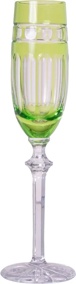 Taça de cristal Lodz para Champanhe de 190ml – Verde Oliva