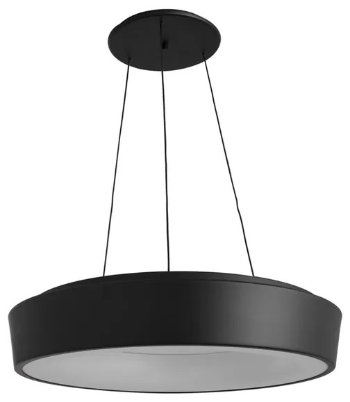 Pendente Led Aluminio 25,2W Luz Amarela Apollo - PRETO