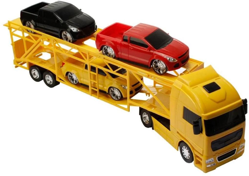 Caminhão Cegonheira Diamond Truck Pick Up Amarelo - Roma