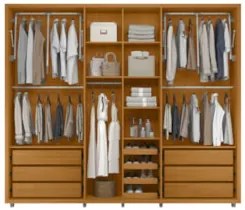 Guarda Roupa Casal 278cm 6 Portas 8 Espelhos Zac Off/Cinamomo Z10 - Mp