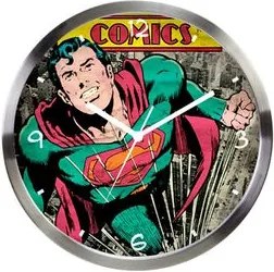 Relógio de Parede Super Homem Quadrinhos HQ DC Comics