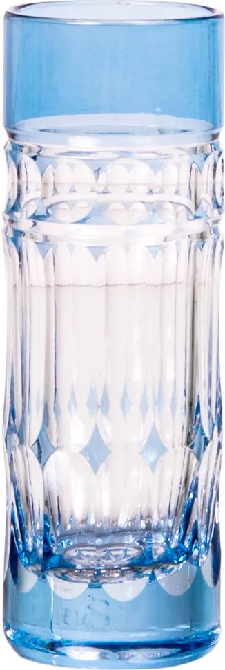 Copo de cristal Lodz para Licor de 60 ml – Azul Conforto