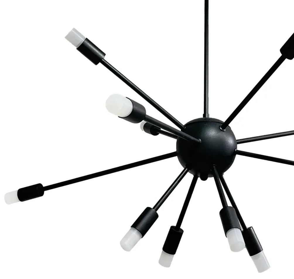 Pendente Sideral Ø86,9X66,1Cm Led 60W - Usina 19720/12 (FN-F - Fendi Fosco, 3000k, 220v)