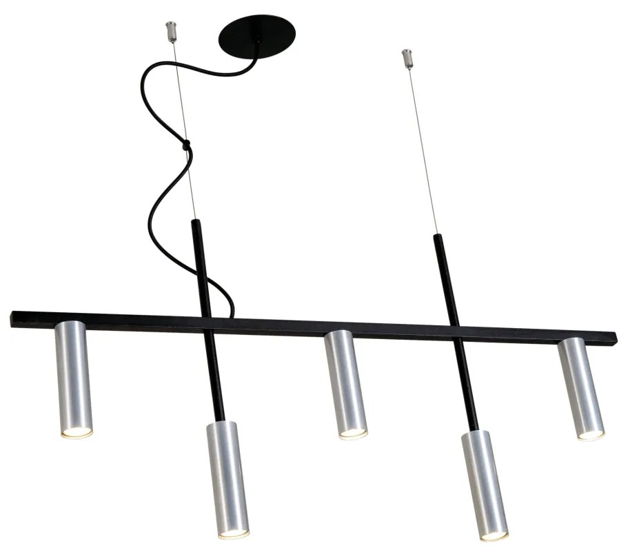 Pendente Platinum Linear 3,8X44,5X85Cm 5Xmr11 - Usina 16930/85 (FN-F - Fendi Fosco)