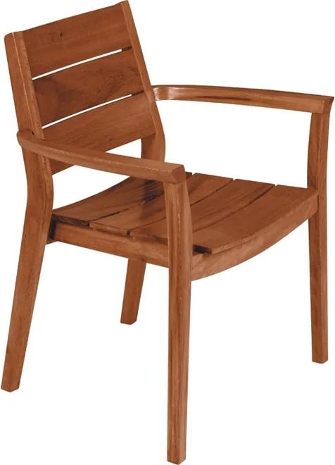 Cadeira de Madeira Tramontina Dobrável em Madeira Muiracatiara com Acabamento Eco Clear com Braços Tramontina 13901101