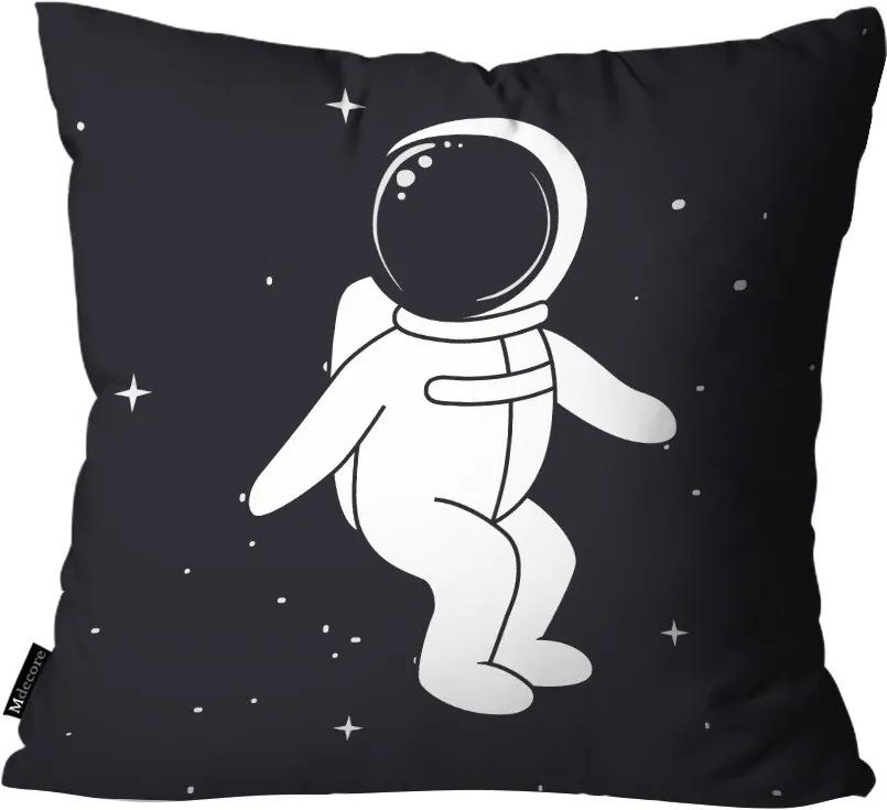 Capa para Almofada Infantil Astronauta Preto55x55cm