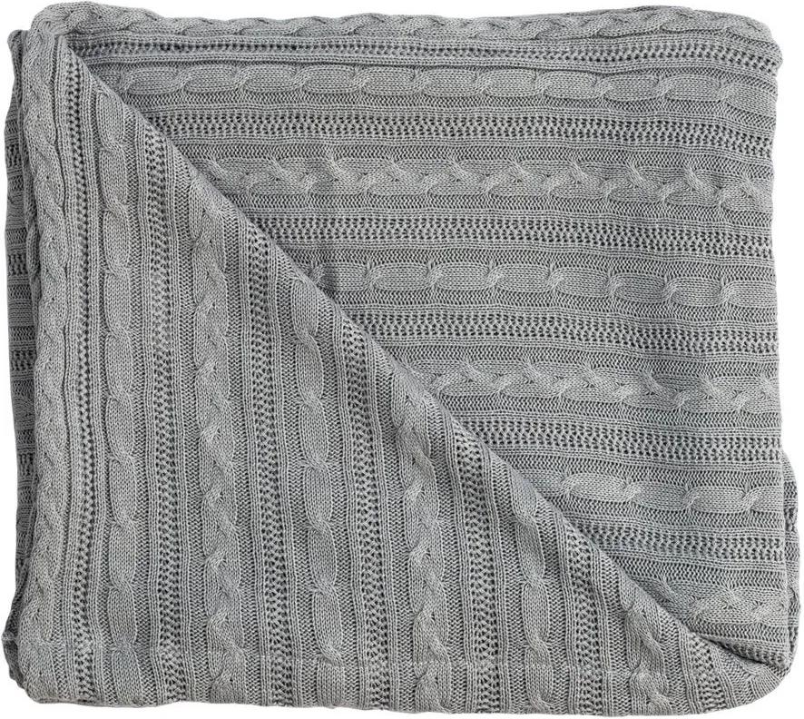 Cobertor Cobre Leito para Berço Tricot Cinza