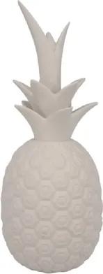 Abacaxi Decorativo Branco 13x32,5cm