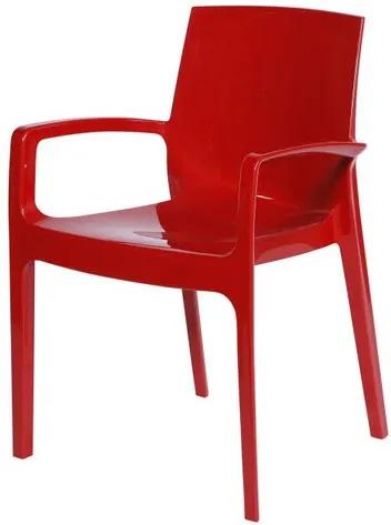 Cadeira Ice Cream Polipropileno Vermelha - 30757 Sun House