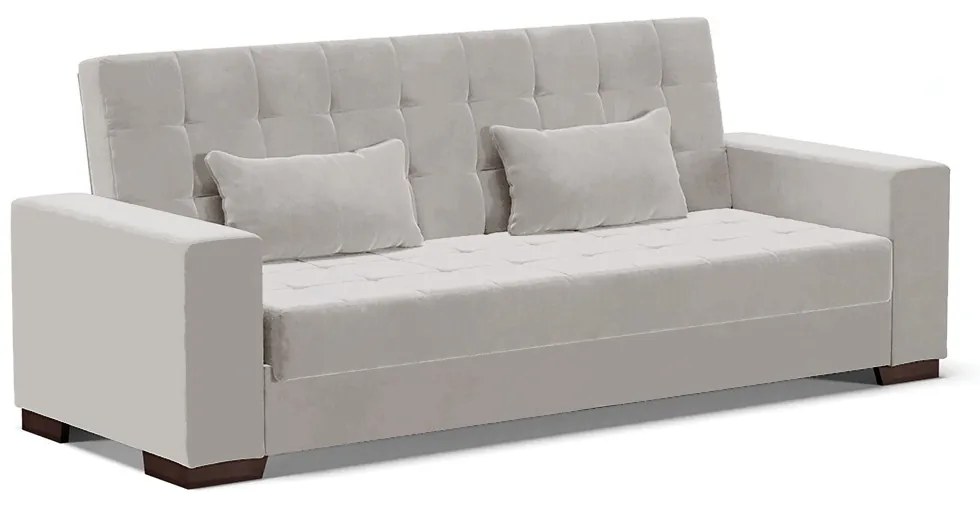 Sofá Cama Casal 3 Lugares 210cm Lisboa Veludo  D03 - D'Rossi - Cinza