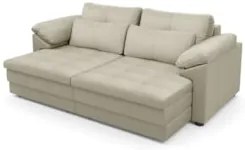 Sofá Retrátil 2 Lugares Para Sala 175cm Dijon Couro Creme S07 - Mpozen