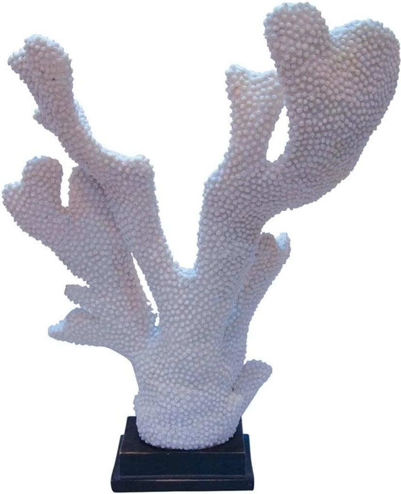 Coral Decorativo De Resina Branco