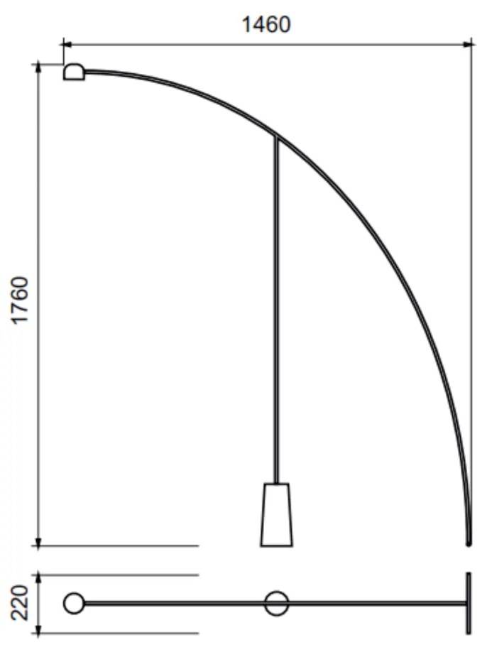 Luminária De Chão Pêndulo 146X22X176Cm 2Xled 5W 2700K Por Waldir Junio... (BT - Branco Texturizado, 220v)