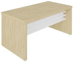 Mesa para Escritório 158cm Tamburato Corp A06 Carvalho/Branco - Mpozen