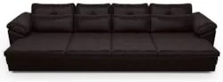 Sofá Retrátil 4 Lugares Para Sala 339cm Dijon Couro Bordô S07 - Mpozen