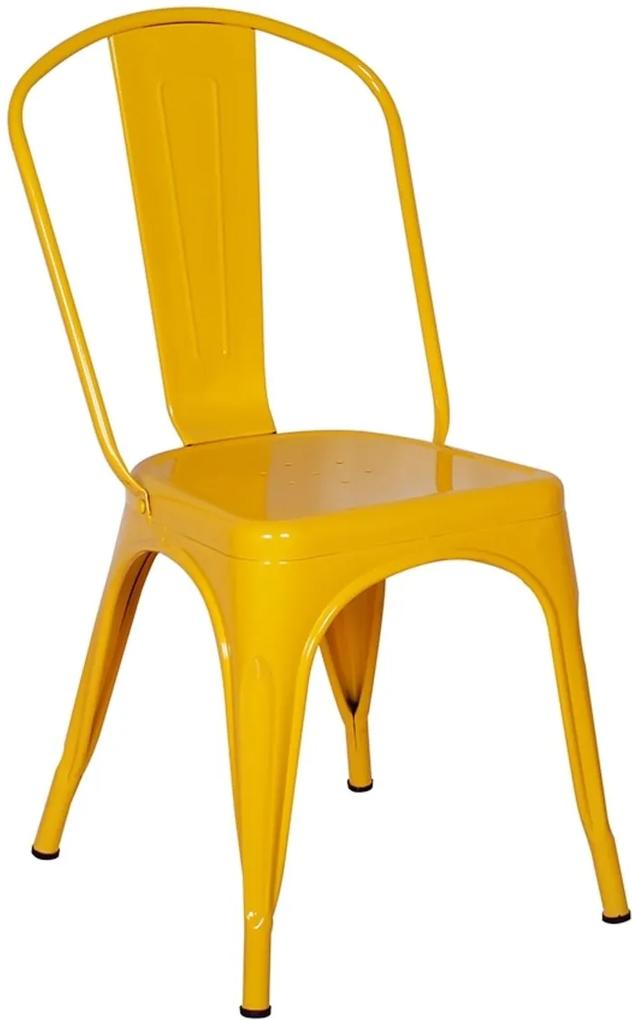 Cadeira Império Brazil Tolix Iron - Design - Amarela