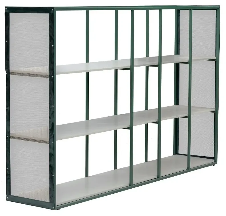 Base Estante Cuore com Tela - verde oliva c/ detalhes fendi lumière