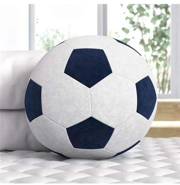 Bola de Futebol Plush Azul Marinho 24cm Grão de Ge
