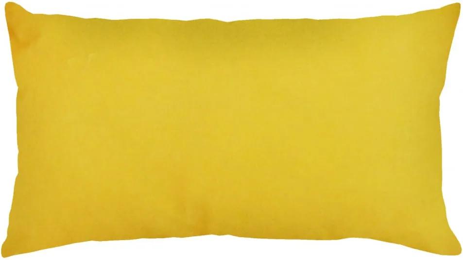 Capa De Almofada Suede Suprema Amarelo 60X30
