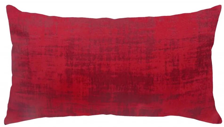 Capa de Almofada Malibu Suede Grafado Vermelho 60x30cm
