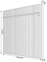 Painel para TV 82 Polegadas Ripado 304cm Nigéria C05 Freijó - Mpozenat