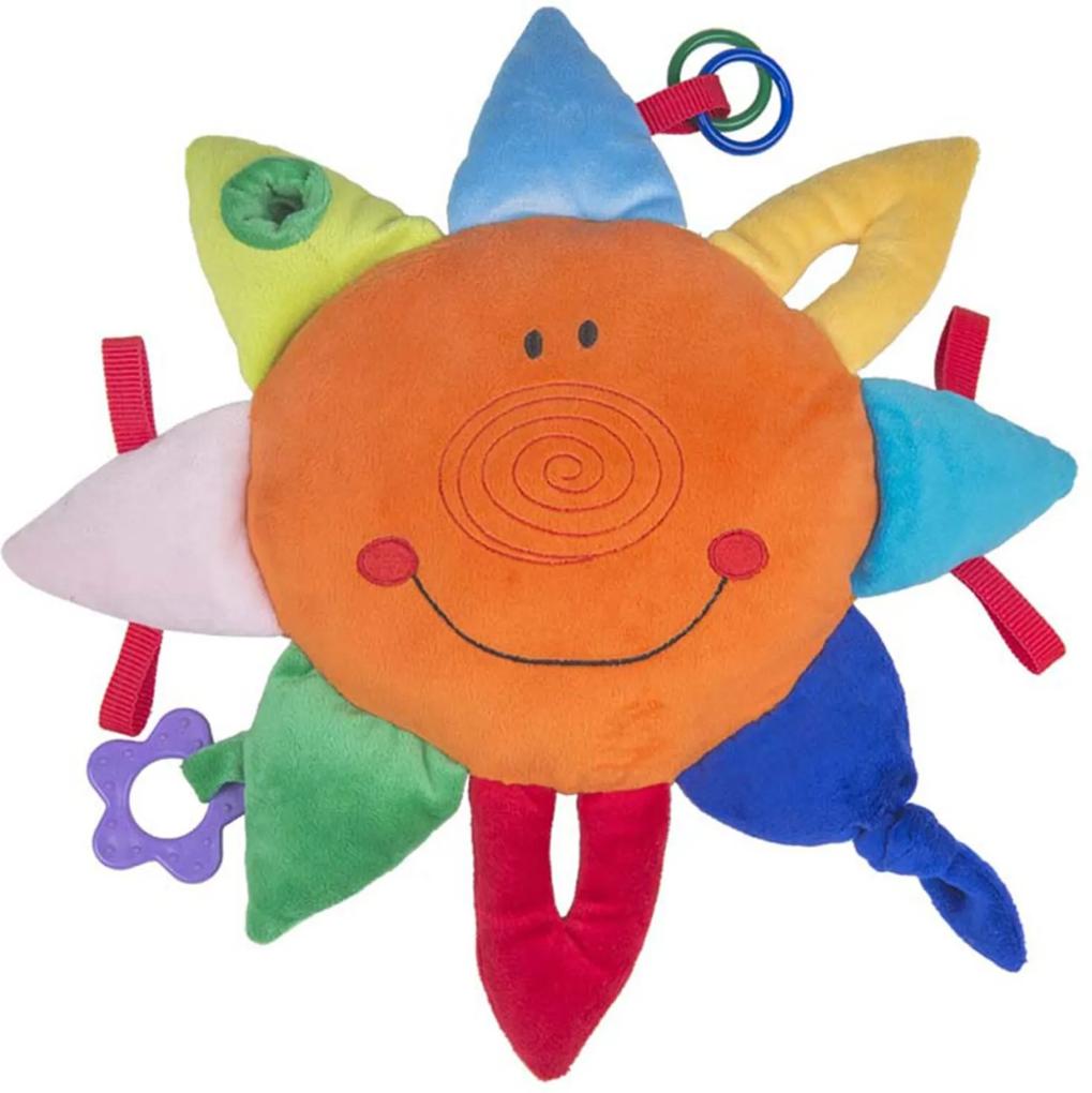 Sol Interativo - CAS Brinquedos  Antialérgico - Colorido - 33 cm - Laranja