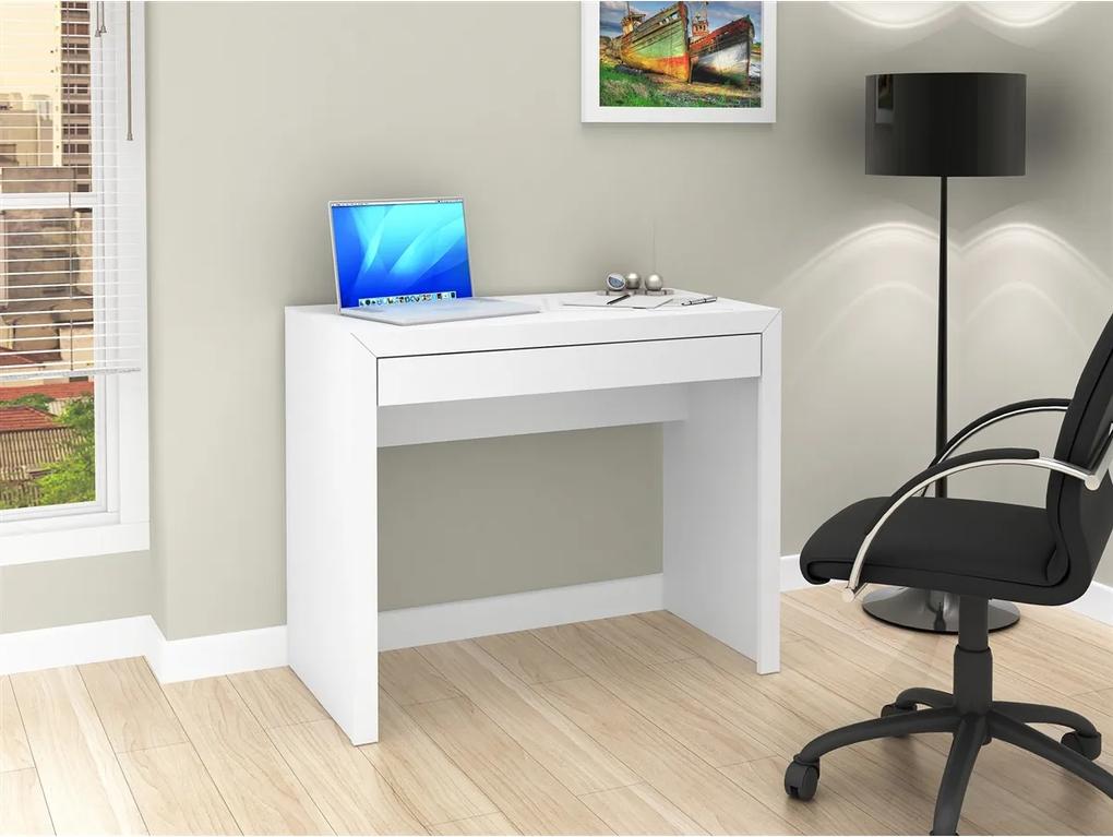 Mesa para computador Branca com 1 Gaveta ME4107 Tecno Mobili
