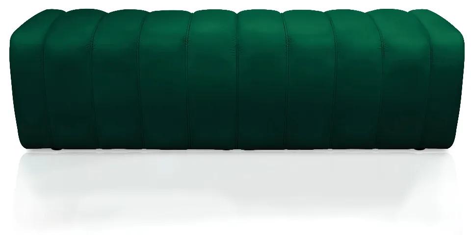 Calçadeira Olivia Queen 160 cm Veludo Verde Esmeralda - D'Rossi