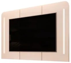 Painel Para TV Suspenso 75 Pol 200cm Com LED Valenza D04 Off White - M