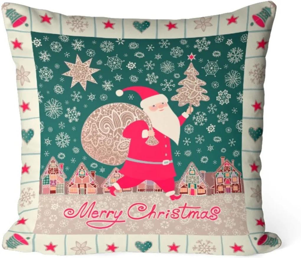 Capa de Almofada Love Decor Avulsa Decorativa Merry Christmas
