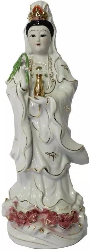 Kuan Yin Deusa da Misericórdia em Porcelana (40cm)