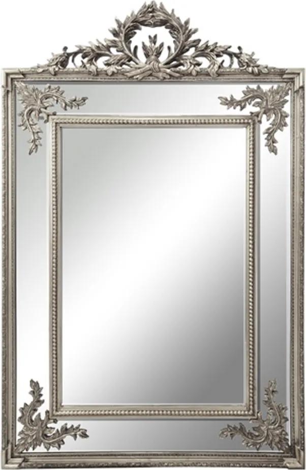Espelho Retangular Decorativo Prata em Resina - 148x98cm