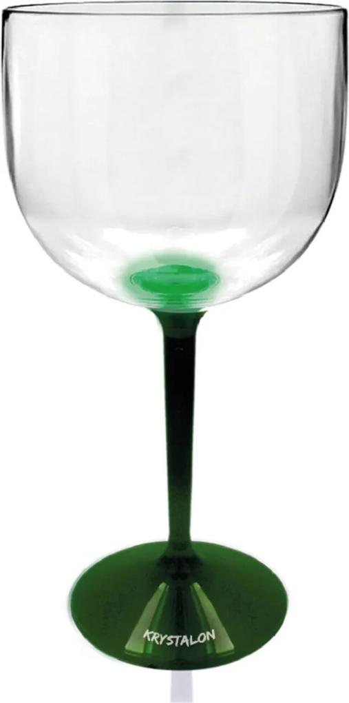 Taça Gin Bicolor Verde de Acrílico