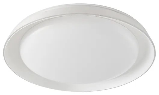 Plafon Led De Sobrepor Metal Branco 30W Glacial - LED BRANCO FRIO (6000K)