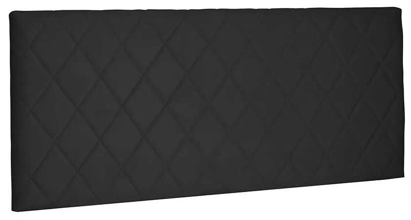 Cabeceira Painel Dubai Para Cama Box Solteiro 90 cm Suede Preto - D'Rossi