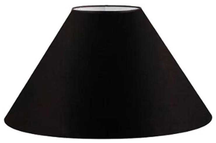 Cúpula em tecido cone abajur luminária cp-4078 25/40x15cm preto