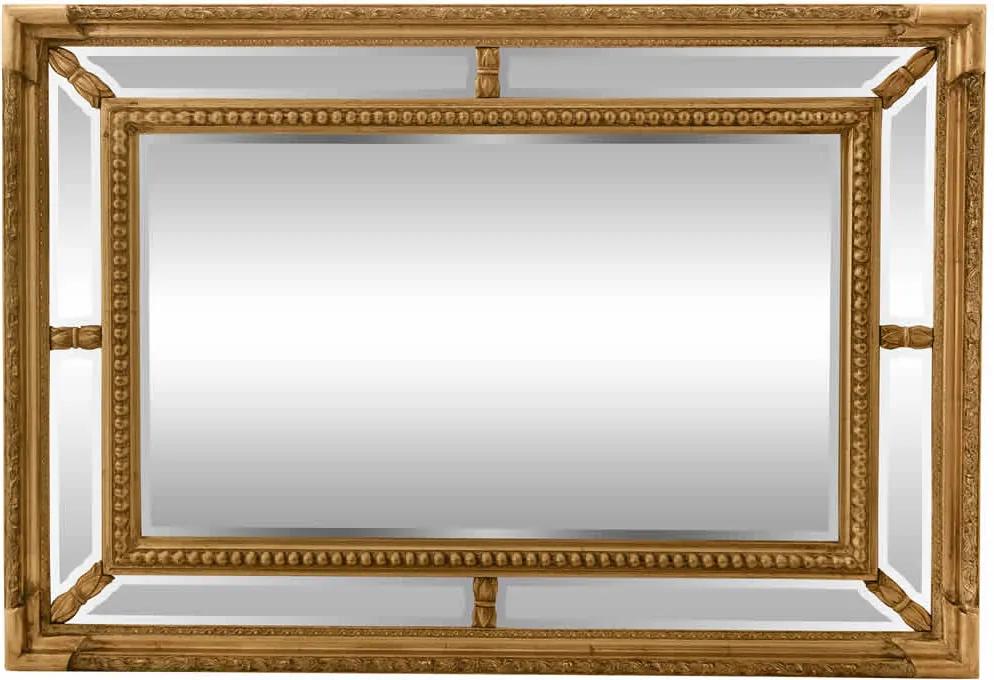 Espelho Clássico Provençal Folheado a Ouro 86 cm x 62 cm