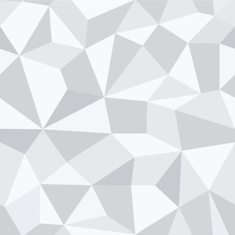 Saldão - Papel de Parede Gray Polygonal 0,60x3,00m