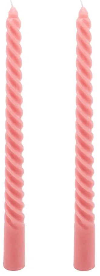 Jogo 2 Velas De Parafina Twist Terra 2cm X 25cm 61564 Wolff