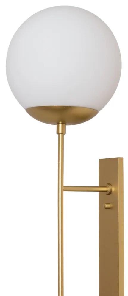 Arandela Trombone 20X40X72,2Cm 1Xe27 Alumínio E Globo Ø20Cm | Usina 25... (BT - Branco Texturizado, TRANSPARENTE)