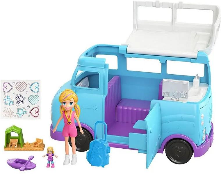 Polly Pocket - Glamorosa Van de Camping- Mattel