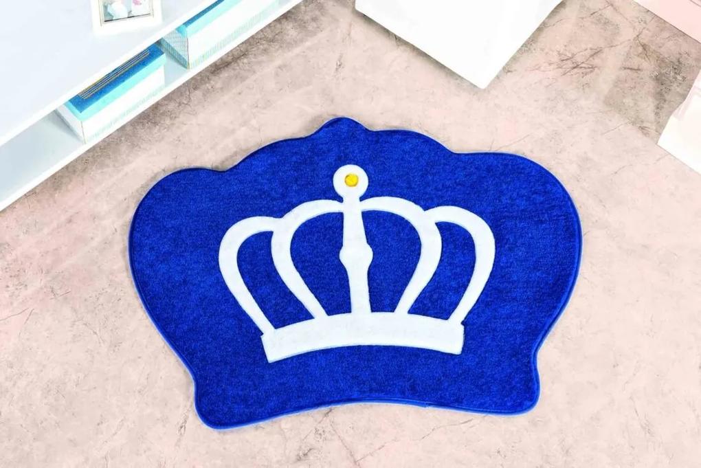 Tapete Guga Tapetes De Pelúcia Coroa Azul Royal
