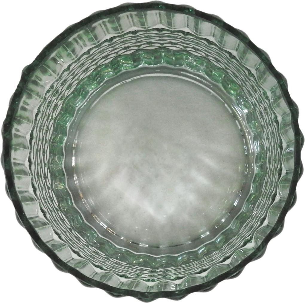 Vaso Decorativo em Vidro na Cor Verde - 15cm