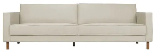 Sofa Lana 3 Lugares Linho Cru Pes Nozes 220cm - 63847 Sun House