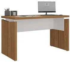 Mesa Para Escritório Home Office 145cm Corp A06 Freijó/Branco - Mpozen