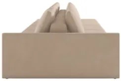 Sofá Ilha Modular com Puff para Sala Living 392cm Georgia Z08 Veludo B