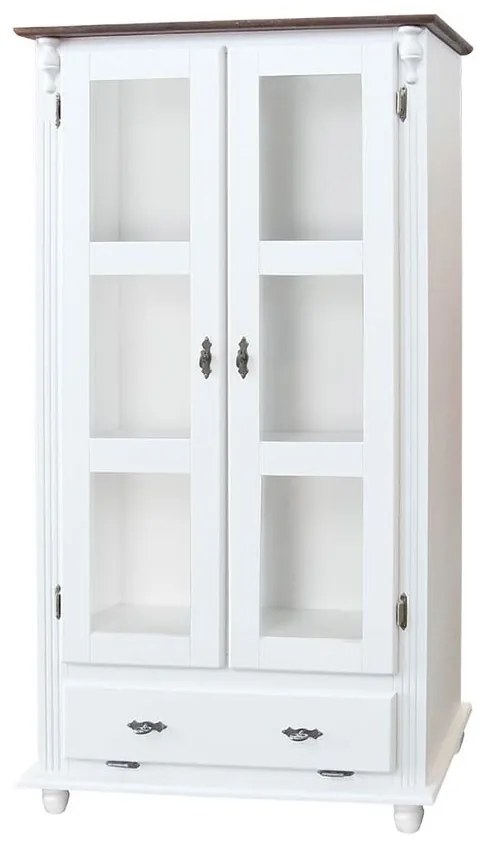 Cristaleira 2 Portas e 1 Gaveta - Wood Prime MY 25861